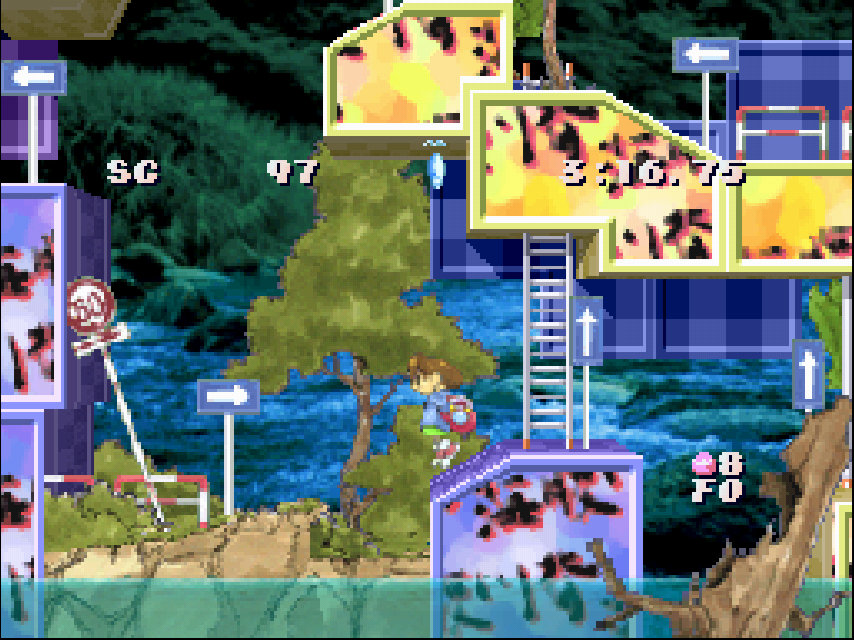 Drastic Emulator showing fishing link invisible between player and grappling hook