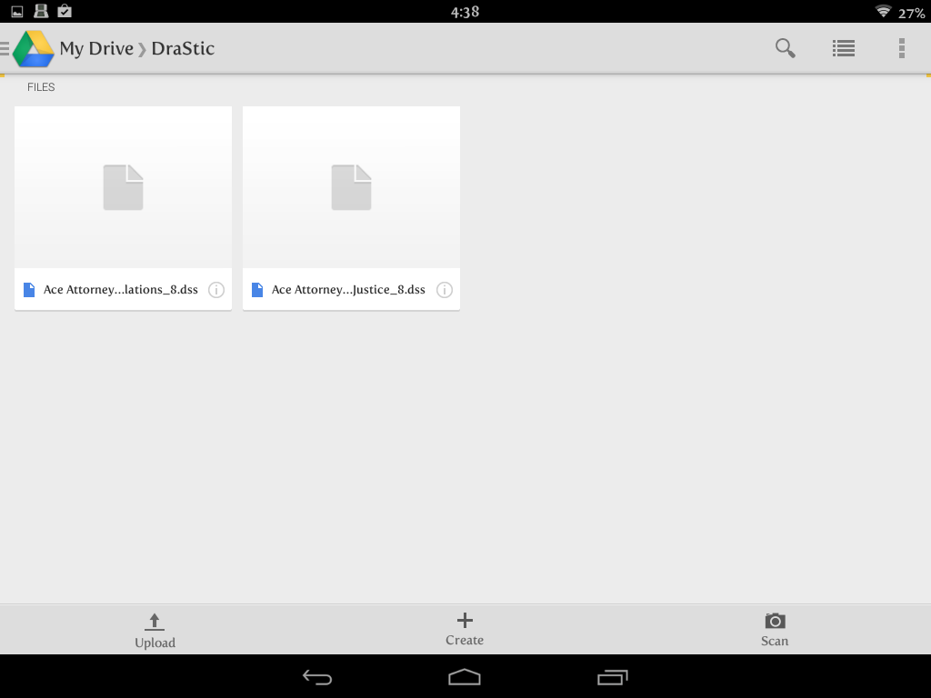 There are clearly saves in Google drive