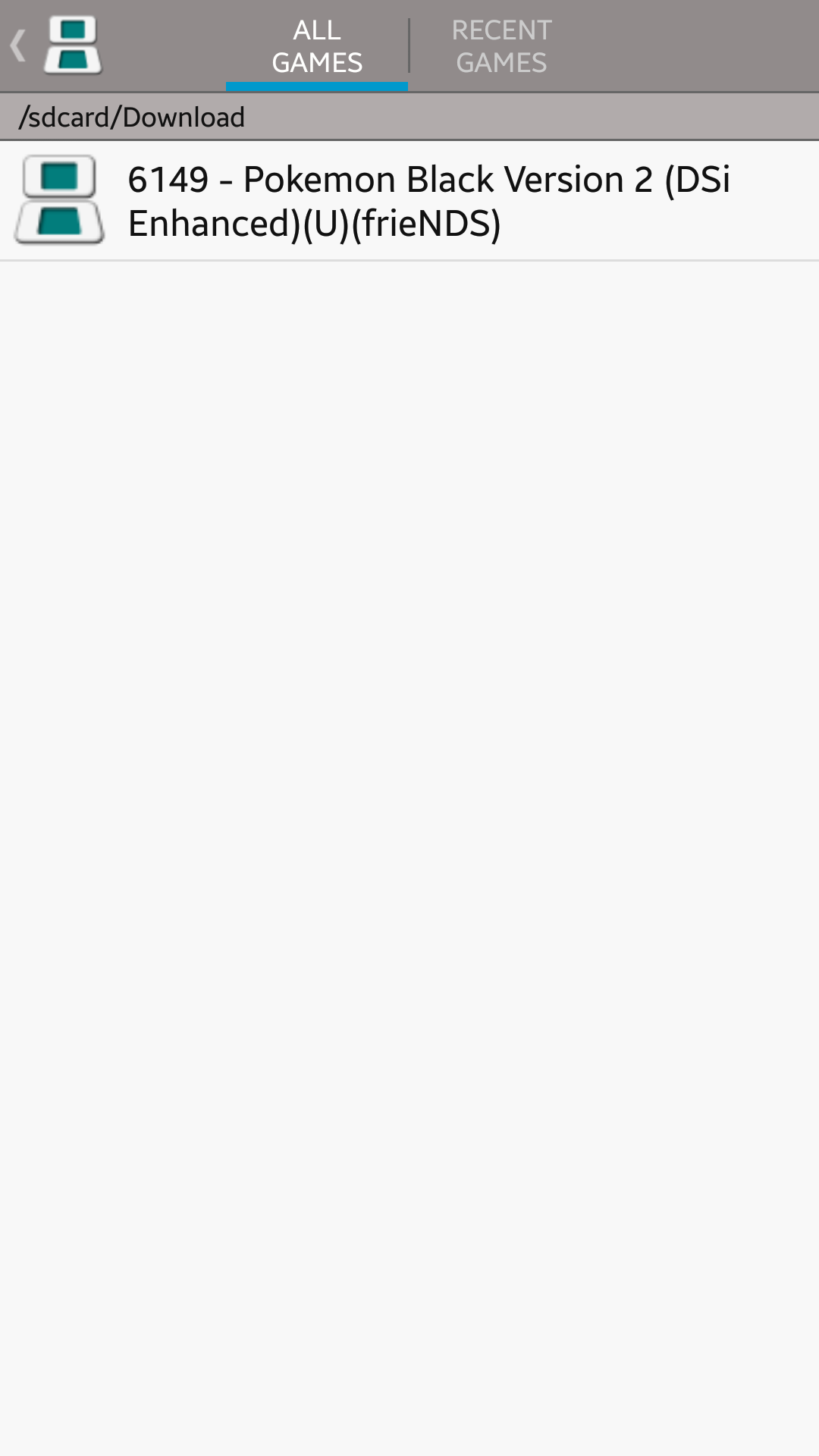 This is what I see for both games