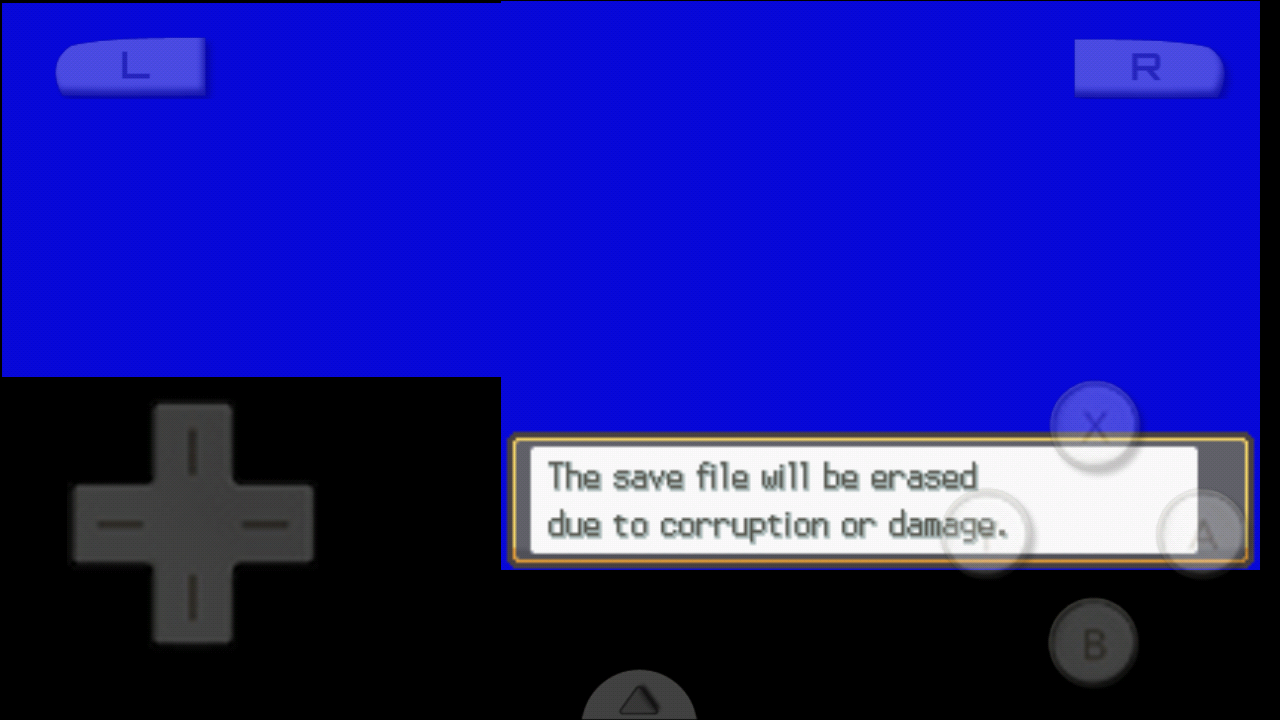 Error message